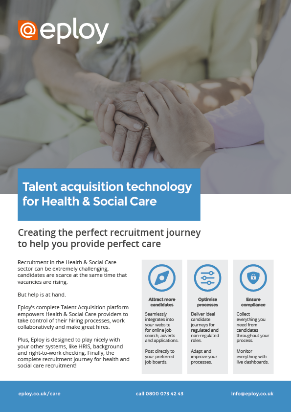 Leading care providers rely on Eploy